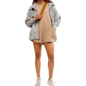 FP Free People Movement Women's Hot Shot Tee Romper Tan Size Medium